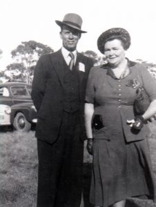 Noel and Lily White attending the Katanning Agricultural Show in November 1949. Noel & Lily White Collection.